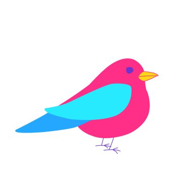 kuş. vektör çizim.