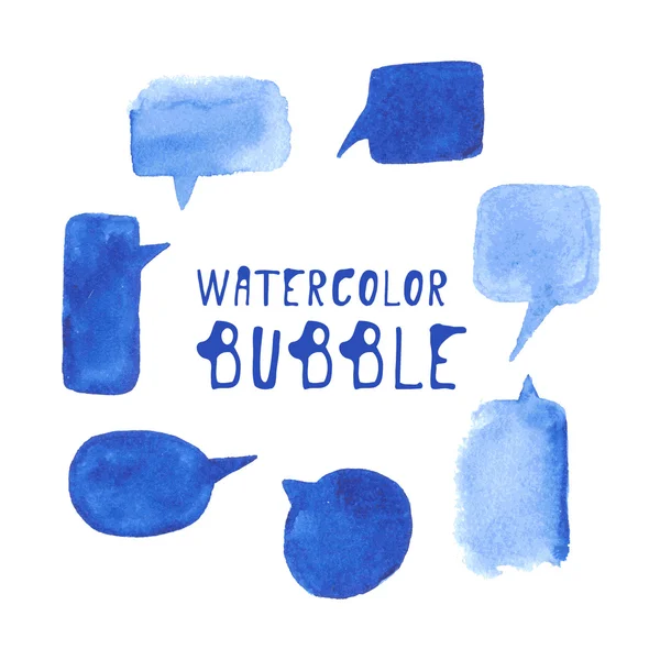 suluboya kabarcık set. vektör.