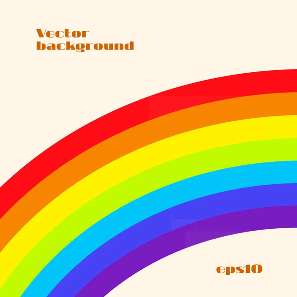 Arco iris vector fondo . — Archivo Imágenes Vectoriales