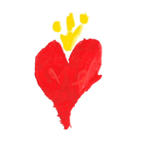 Akvarell hjärta. — Stock vektor