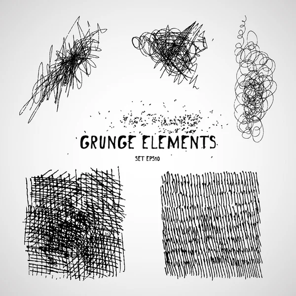 Ensemble de textures grogneuses — Image vectorielle