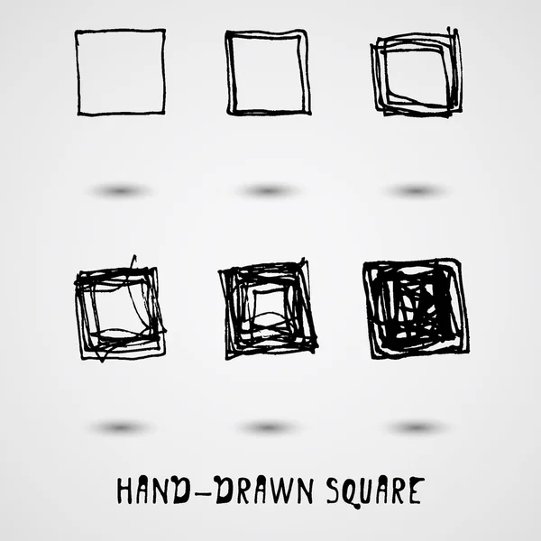 Элементы утопления рук. квадрат — стоковый вектор