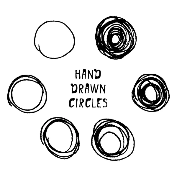 Hand-drawn circle — Stock Vector