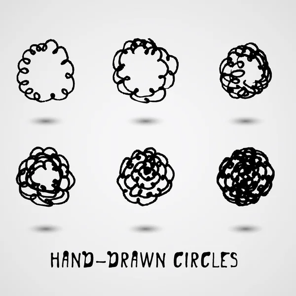 Hand-drawn circle — Stock Vector