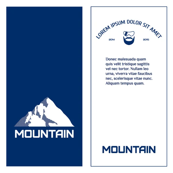 Montaña. Montañista . — Archivo Imágenes Vectoriales