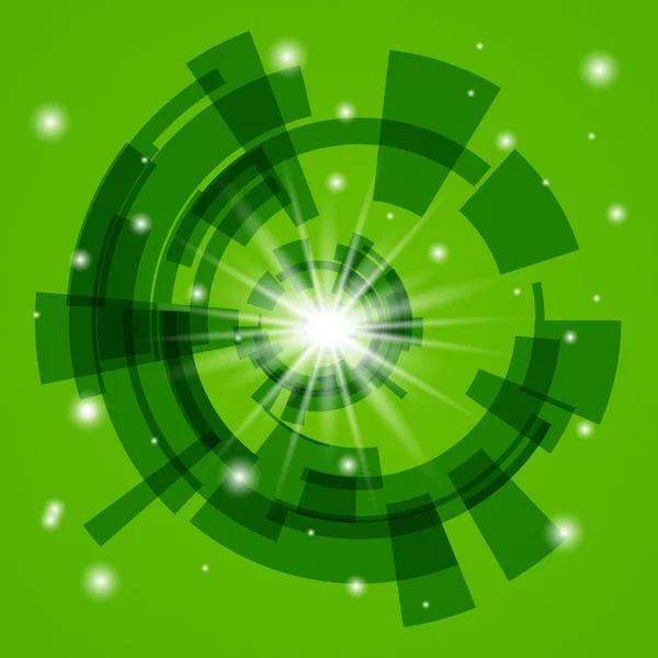 dairesel arka plan parlak ışıklar ve yıldız.