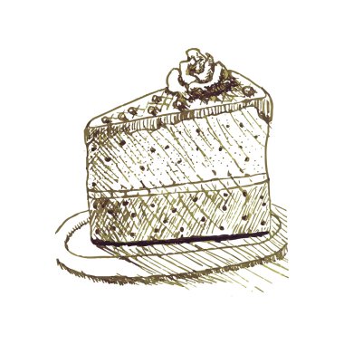 robot resmini kek çikolata, krema ve dekorasyon. beyaz zemin üzerinde izole görüntü