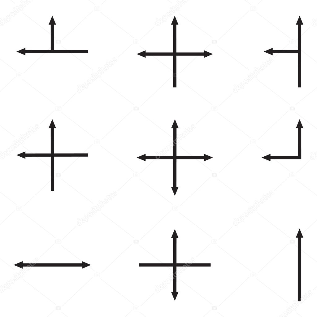 Set of hand drawn arrows.
