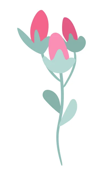 Τσουτσούνι Μπουμπούκια Λουλουδιών Και Φύλλα Κλιπ — Διανυσματικό Αρχείο