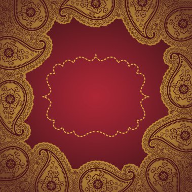 Vintage dantel desenli frame.design şablonu