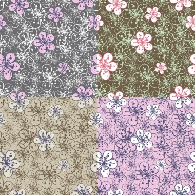 kiraz çiçekleri background.spring seamless modeli