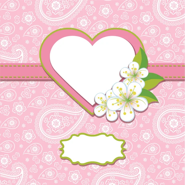 粉红色的佩斯利设计模板或 artwork.spring 背景 — 图库矢量图片