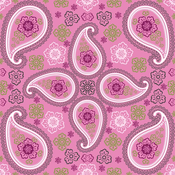 Paisley tissu motif sans couture. Oriental motif.Retro — Image vectorielle