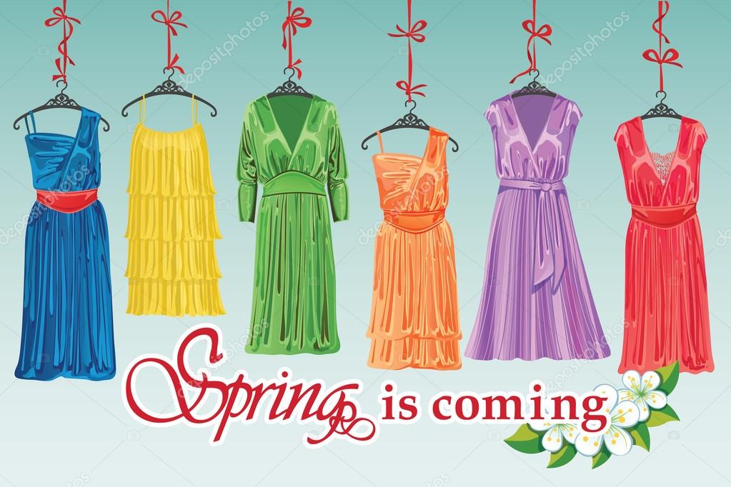 colorful cocktail dress