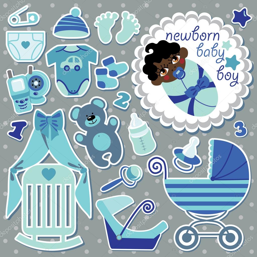 Cute items for mulatto newborn baby boy