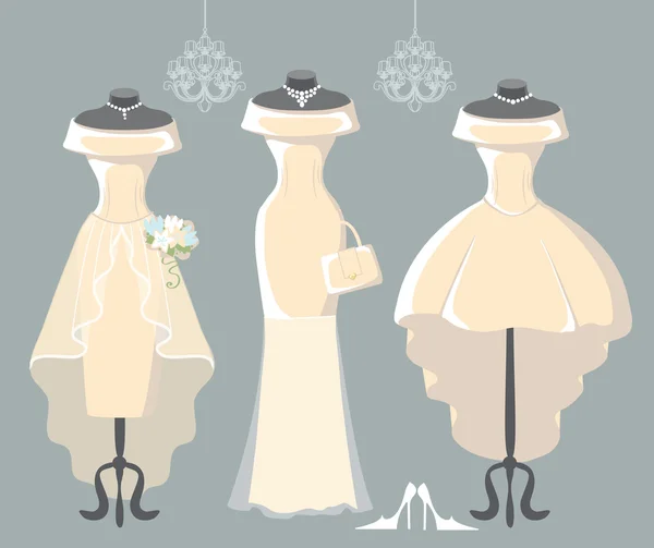Wedding dresses — Stock Photo, Image