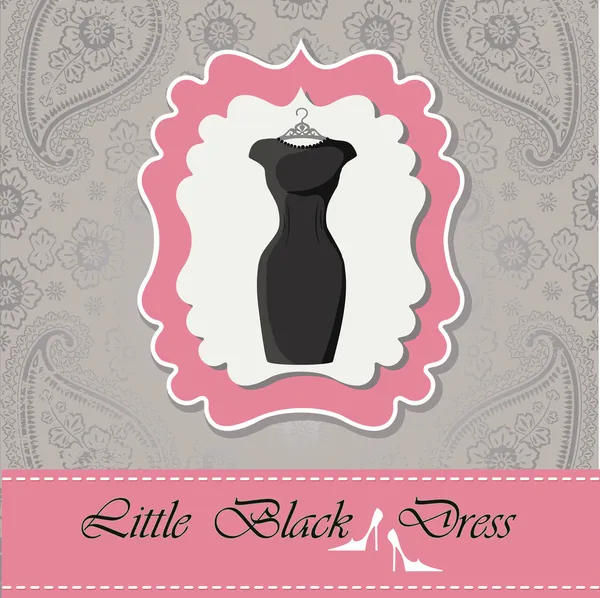 Label with dress — Stock Photo, Image