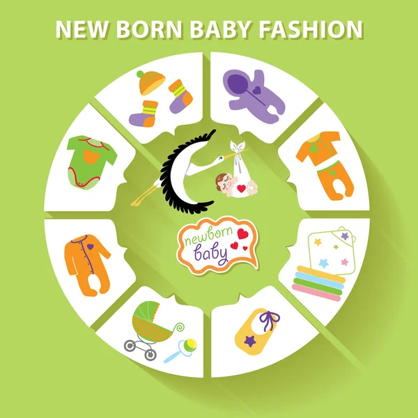 Circle baby infographic. — Stock Photo, Image