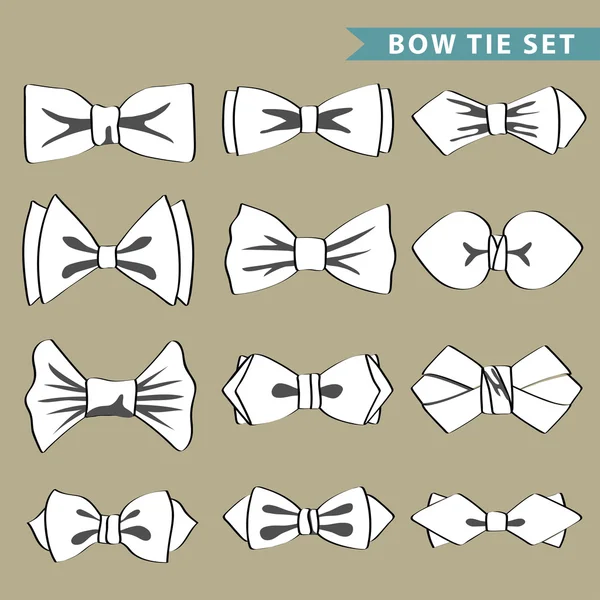 Fashion set with bow tie — Stock Photo, Image