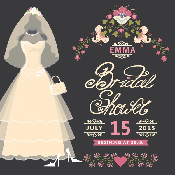 Bridal Shower invitation — Stock Photo, Image