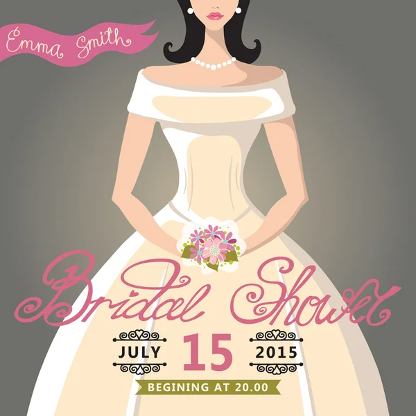 Bridal Shower invitation — Stock Photo, Image