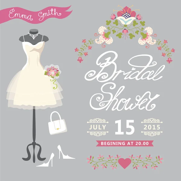Bridal Shower invitation — Stock Photo, Image