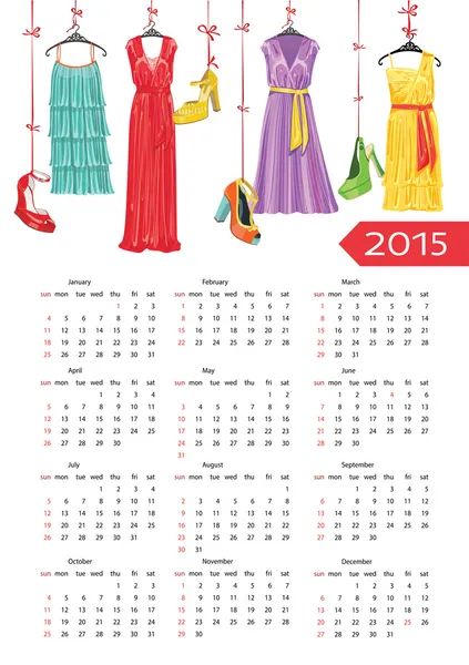 Fashion calendar — Stock Photo, Image