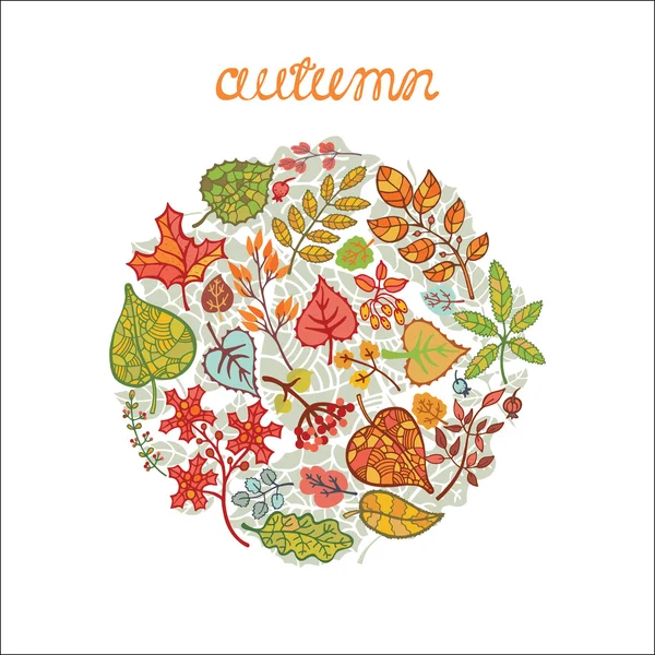 Foglie autunno decorativo — Foto Stock