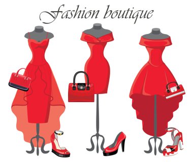 Kırmızı kokteyl parti elbiseleri