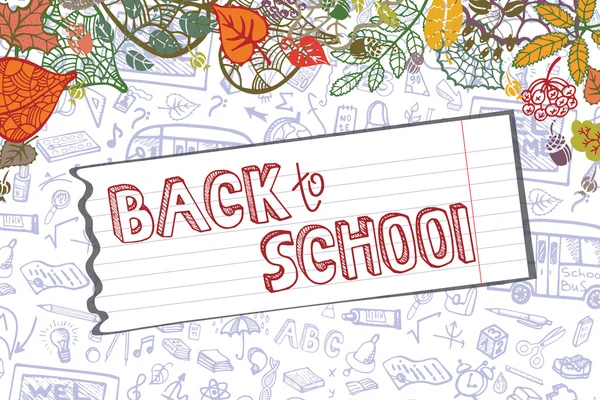 Back to school design template — Stock Photo, Image