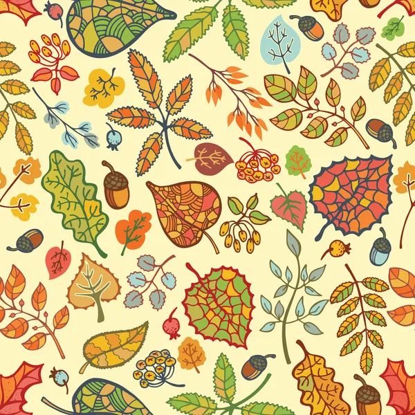 Jesienny bezszwowy wzór — Zdjęcie stockowe