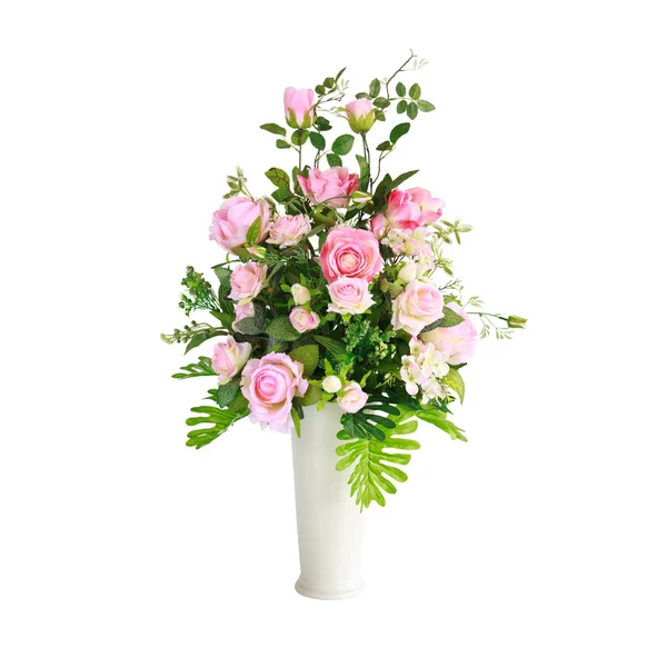 Pink roses isolated on white background. — Stock Photo, Image