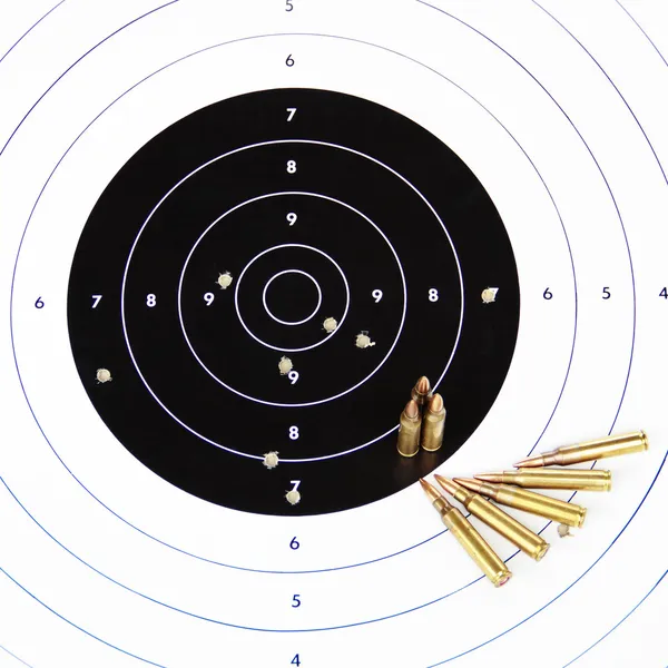 Paper rifle target. — Stock Photo, Image