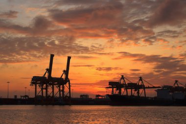 Deniz Ticaret noktası yük konteynırları