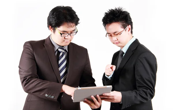 Asian business man on a white background — Stock Photo, Image