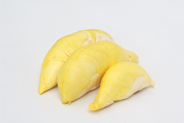 King of fruits, durian on white background