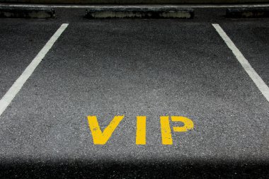 b ile birinci sınıf mahsus bir park olan VIP servis simge