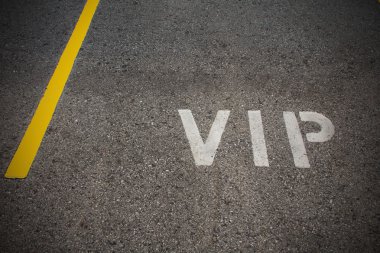 bir bl ile birinci sınıf mahsus bir park olan VIP servis simge