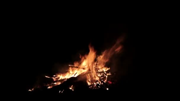 火、炎、大火災、たき火 — ストック動画