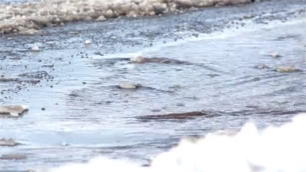 Bahar road, Araba yoldan Bahar üzerinde seyahat — Stok video