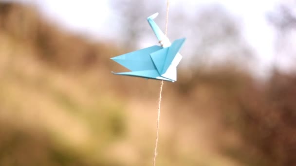 Origami, de kunst van origami — Stockvideo