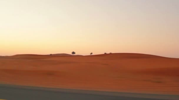 Paysage désertique (déplacer), dunes dans le désert (déplacer) ) — Video