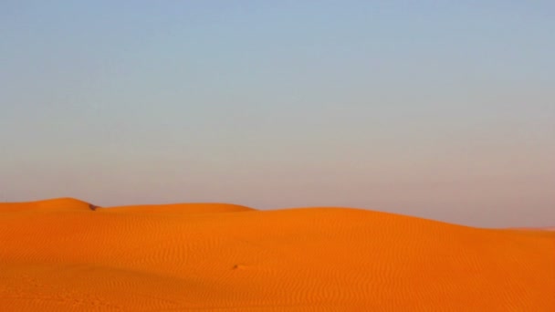 Paisaje del desierto, dunas en el desierto (movimiento ) — Vídeos de Stock