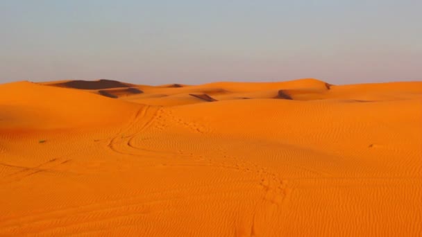 Paesaggio desertico, dune nel deserto (muoversi ) — Video Stock