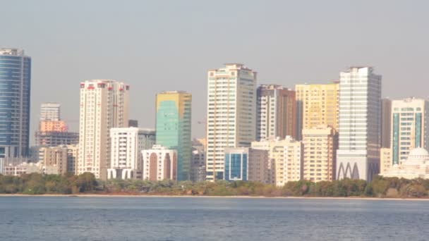 UAE.Shardzha.Corniche San Febrero 2014 . — Vídeo de stock