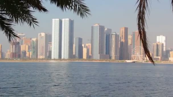 Uae.Shardzha.Corniche St.February 2014. — Stock video