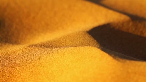 沙漠景观，在沙漠里的沙丘 — 图库视频影像