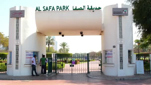 UAE.Dubai.Al park safa lutego 2014. — Wideo stockowe