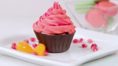 cherries.cake meyve ve kahve ile Dessert.Cookies.Cake.