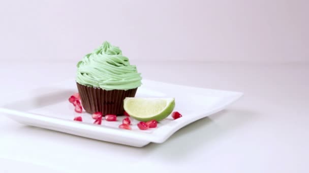 Dessert.Cookies.Gâteau aux cerisiers.Gâteau aux fruits et au café . — Video